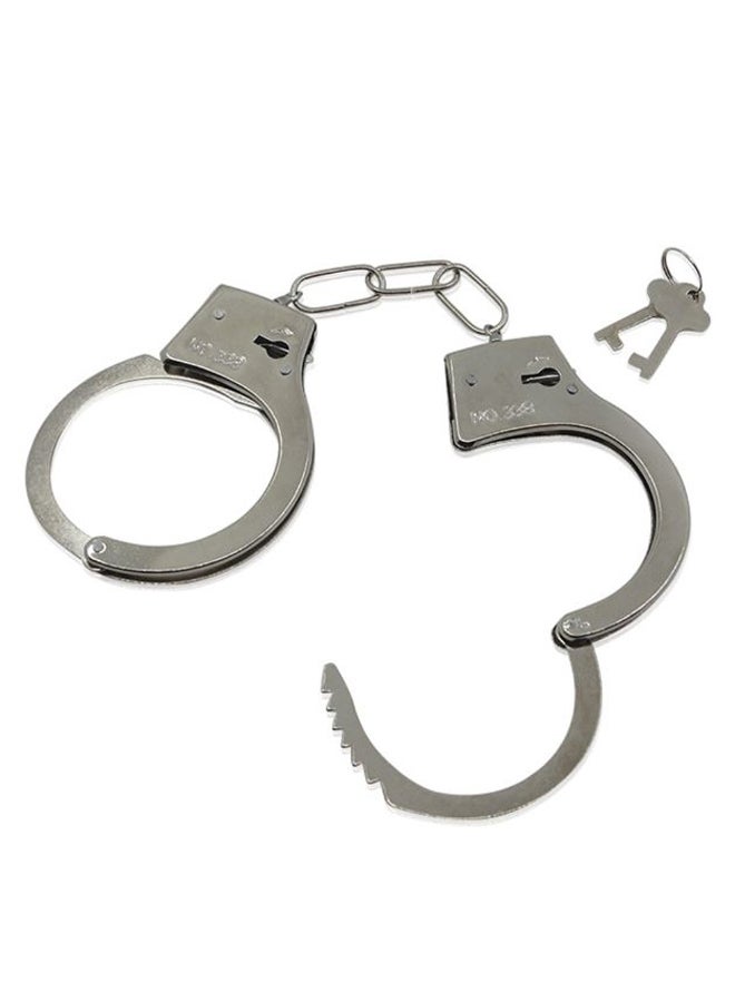Police Role Play Handcuff Toy, Pretend Play Costume Accessory for Kids, Children Police Role Play Costume Handcuffs, Pretend Play Toy Handcuff with Keys for Cosplay & Dress Up - Image 1