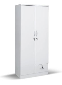 SILA 2 Door Wooden Wardrobe Cabinet Cupboard Engineered Wood Perfect Modern Stylish Heavy Duty  - Image 1