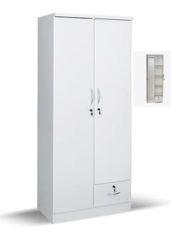 SILA 2 Door Wooden Wardrobe Cabinet Cupboard Engineered Wood Perfect Modern Stylish Heavy Duty  - Image 3