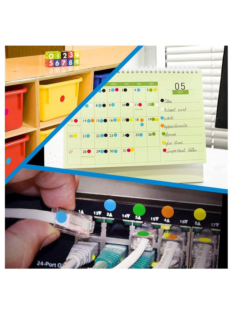 Sadaf 1080-Piece Round Labels 10mm Diameter Yellow - Image 5