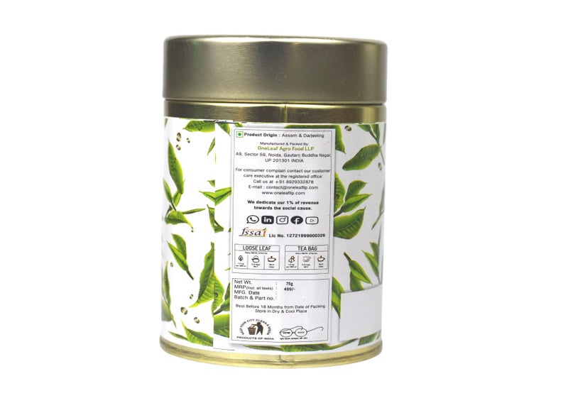 OneLeaf Chamomile Green Tea for Good Sleep & Menstrual Cramp|Non-Bitter Pure Chamomile Flavoured Green Tea Insomnia Relief|Stress Relieving & Menstrual Pain Calming Loose Pyramid Tea Pouch- 60gm(Pack of 30) - Image 4