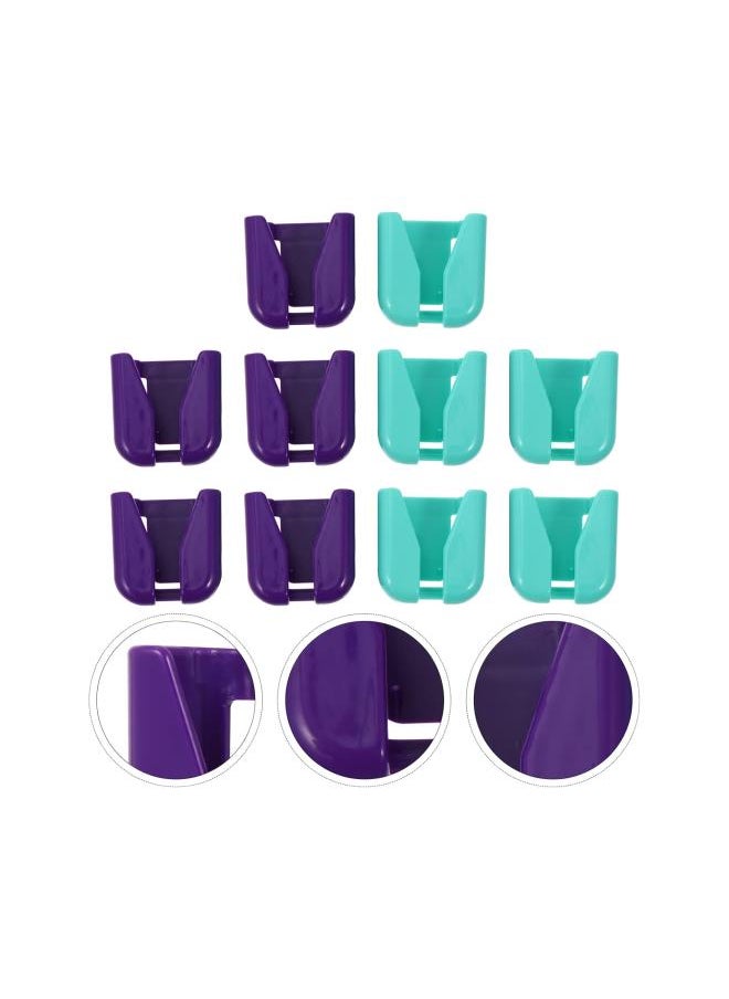 silvercnc - 10 Pcs Stethoscope Holder Waist Belt Stethoscope Clip Lightweight Stethoscope Holster Plastic Stethoscope Tube Holder Fits Most Stethoscopes Random Color - Image 1