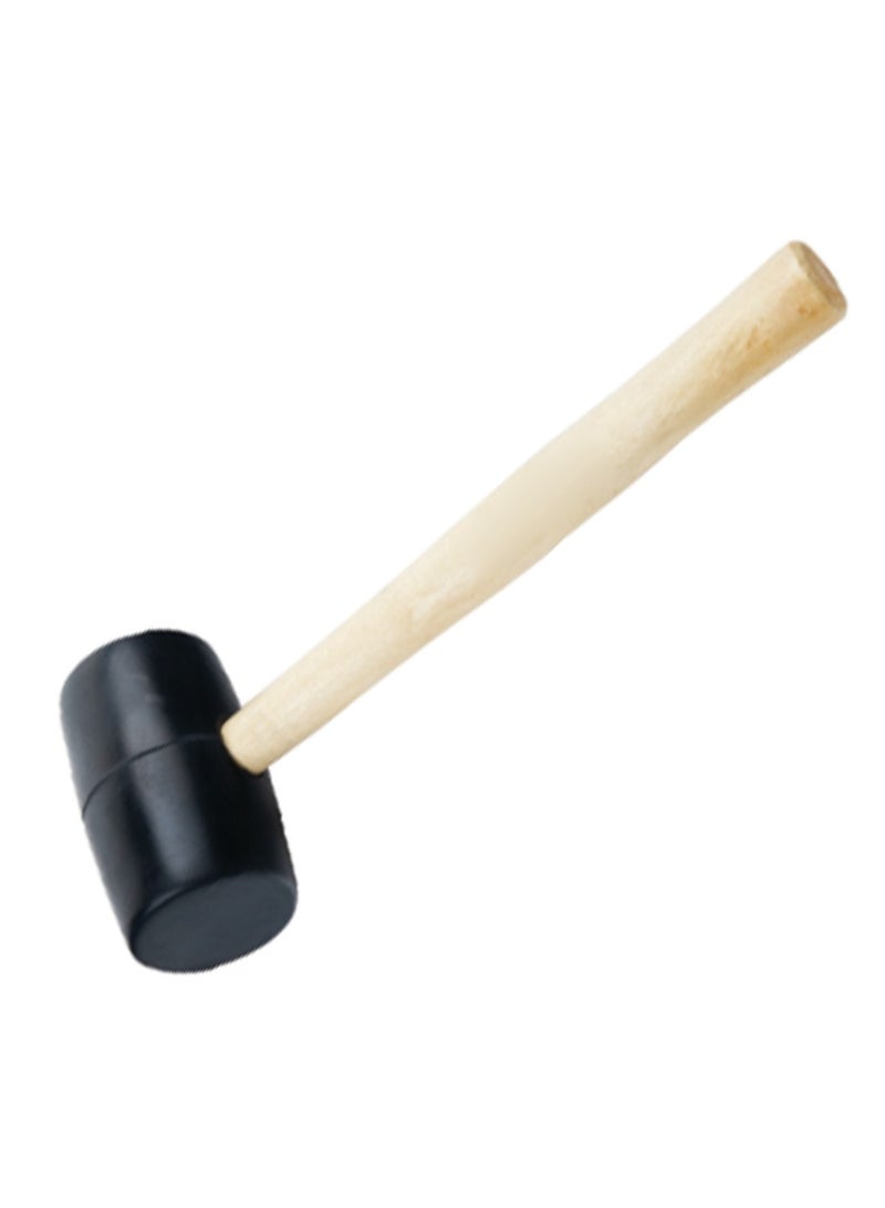 KSEIBI Professional Rubber Hammer with Comfortable Grip Non-Slip Fiberglass Handle Soft Face Hammer for Tiles and Other Work Black rubber head for setting tiles into the adhesive.  - Image 1