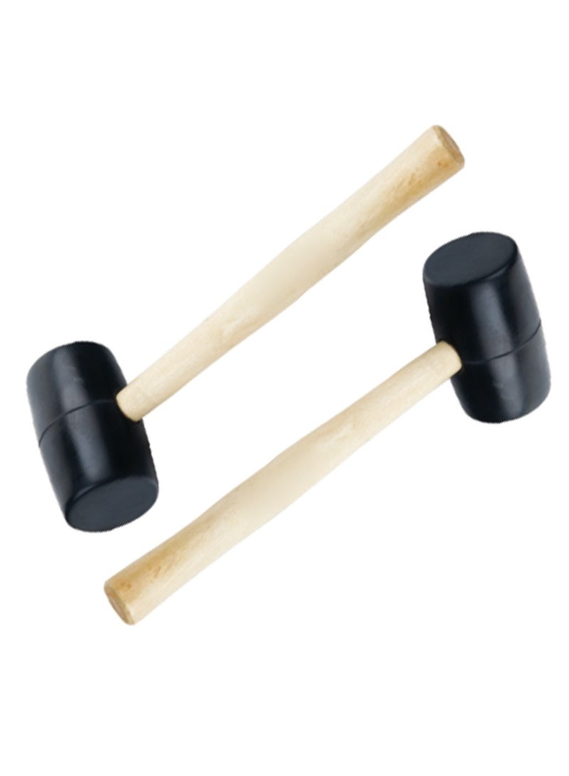 KSEIBI Professional Rubber Hammer with Comfortable Grip Non-Slip Fiberglass Handle Soft Face Hammer for Tiles and Other Work Black rubber head for setting tiles into the adhesive.  - Image 3