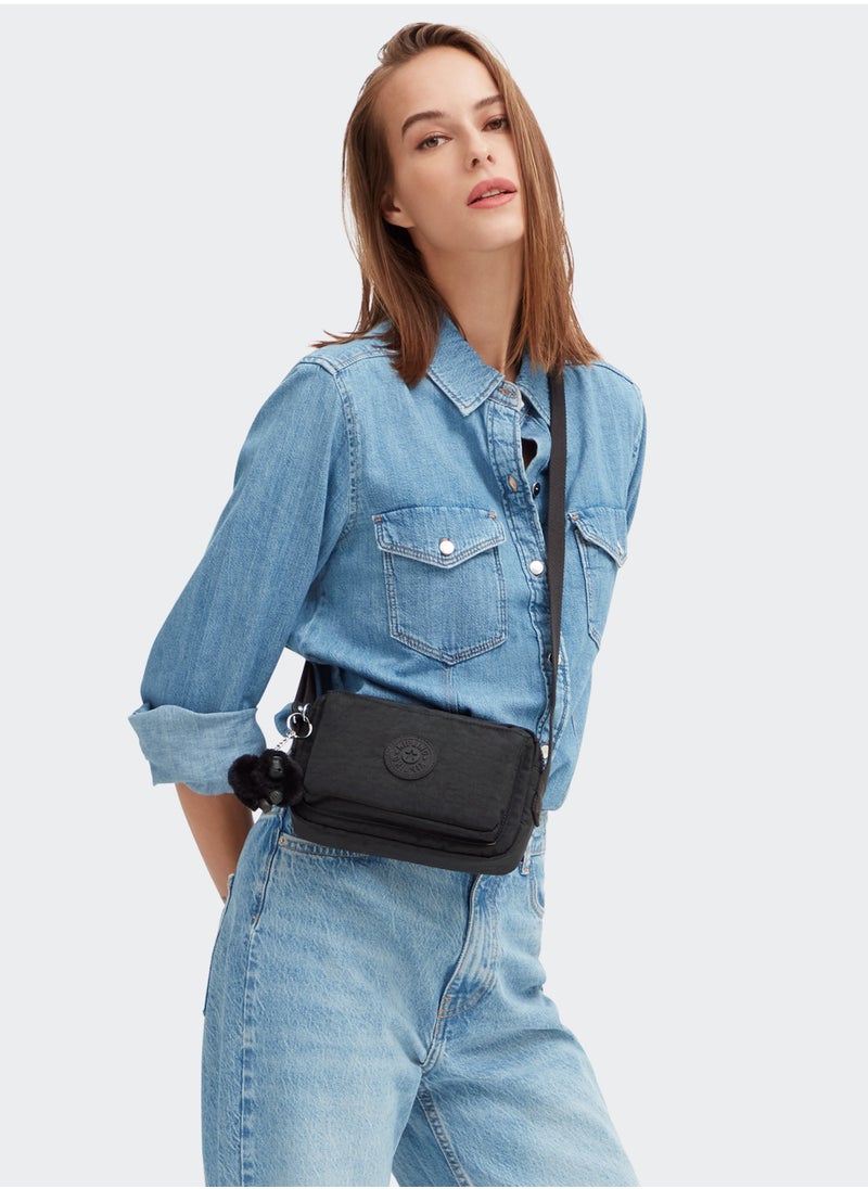 kipling - Abanu Mini Crossbody Bag with Adjustable Shoulder Strap Black Noir - Image 1
