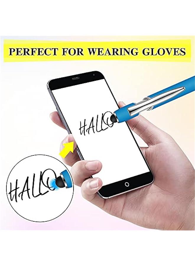 Arabest Rubberized Ballpoint Pen with Stylus Tip and Metal Cap - Stylish Design with Soft Grip, Black Ink, Compatible with Most Devices, Assorted Colors  - Image 3