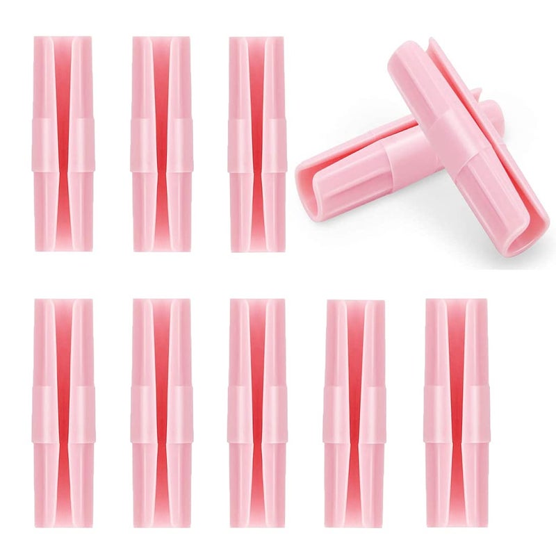 HASTHIP HASTHIP® Plastic 10pcs Sheet Clips Fastener Sheet Holders Keep The Bed Sheets Smooth and Tight Fit for Various Mattresses with Raised Edge (Pink)  - Image 1