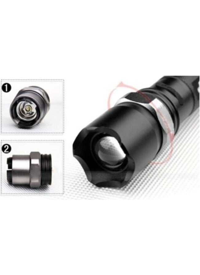 Neler Geldi Neler What's New What's New Professional Rechargeable Flashlight with LED+Flashlight+Zoom Feature+Rifle Attachment 6 Piece Full Set  - Image 3