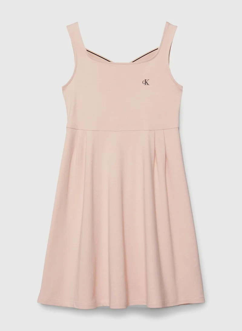 Calvin Klein Jeans Sleeveless Fit-and-Flare Dress