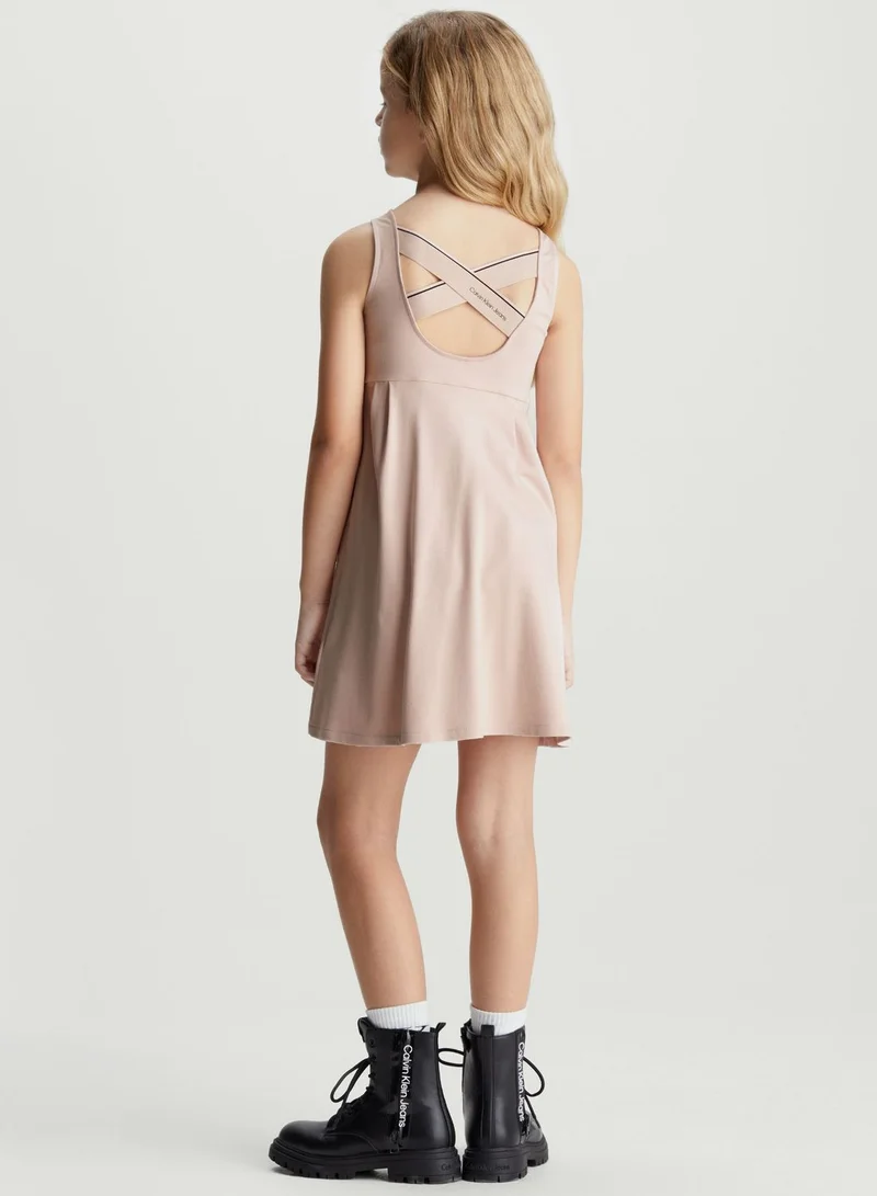 Calvin Klein Jeans Sleeveless Fit-and-Flare Dress