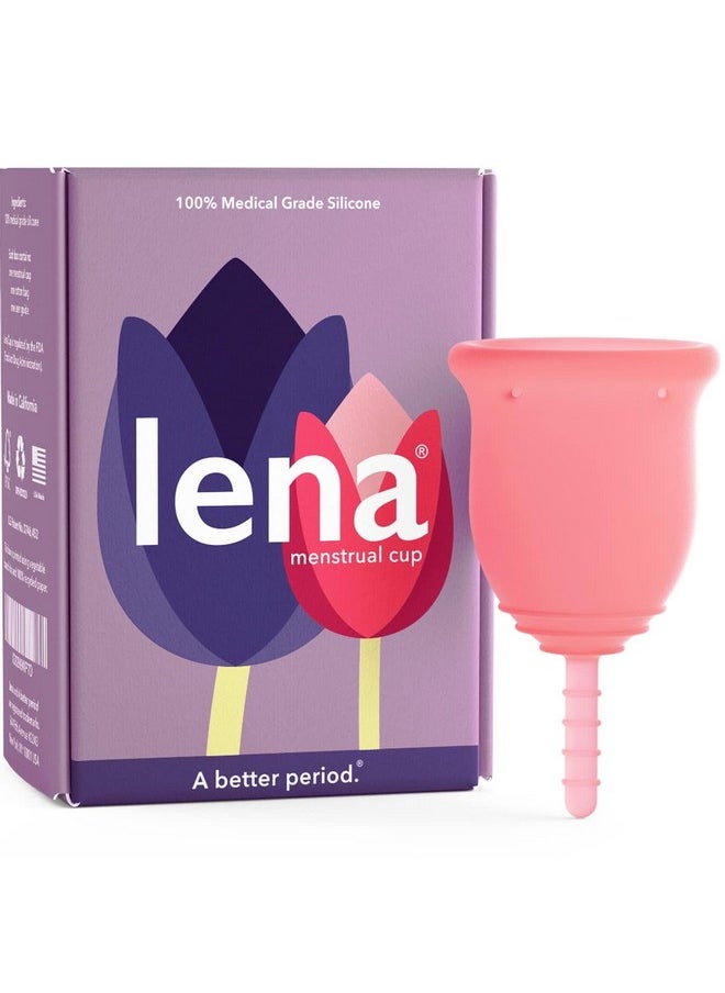 Menstrual Cup Reusable, Soft Silicone, Light & Heavy Flow, Beginner Use Ideal Alternative To Tampons, Pads, Period Underwear Period Solution Regular Capacity Pink