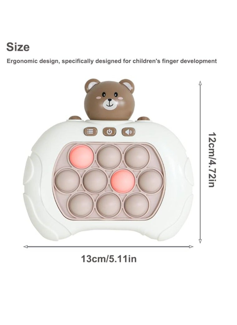 Aipinqi Pop It Game Light Up Fidget Toy, Quick Push Game Console, Whack A Mole Game, Decompression Breakthrough Puzzle Pop Game Machine, Multiple Game Modes Toy For 3+ Years  - Image 3