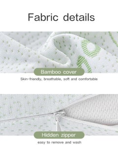 Moon Home and more.. Memory Foam Pillow Queen Size Knitted Fabric for Sleeping for Back Stomach Side Sleepers with Removable Cover with Zipper Size 70x40x14cm  - Image 5