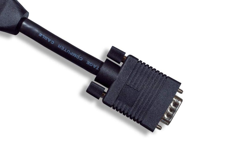 Cablelera ZC7QEXMF-01 VGA to 5 Mini Coaxial Monitor Cable,HD15 M/BNC F X 5, 1', 28AWG, OD:9.0mm - Image 4