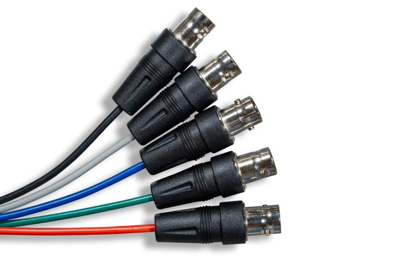 Cablelera ZC7QEXMF-01 VGA to 5 Mini Coaxial Monitor Cable,HD15 M/BNC F X 5, 1', 28AWG, OD:9.0mm - Image 2