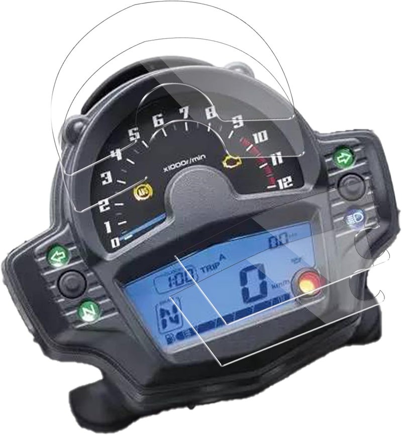 WUNIAK For Kawasaki Vulcan S Instrument Screen Protector, TPU Soft Film, Anti-Scratch, Anti-Fingerprint, High Definition Dashboard/Meter Display Protector, 2 Pack - Image 1