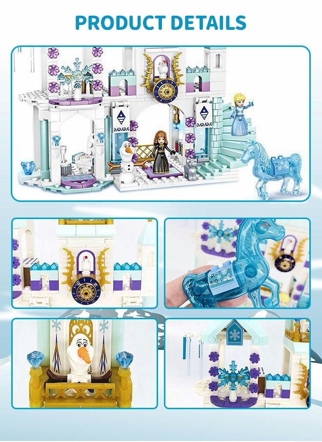 GROIC Princess Castle Block Set, Castle Model, 360 Pieces of Girls Palace House Castle Block Toys,Puzzle Building Set, STEM Building Toys, DIY Miniature Block Toys  - Image 3