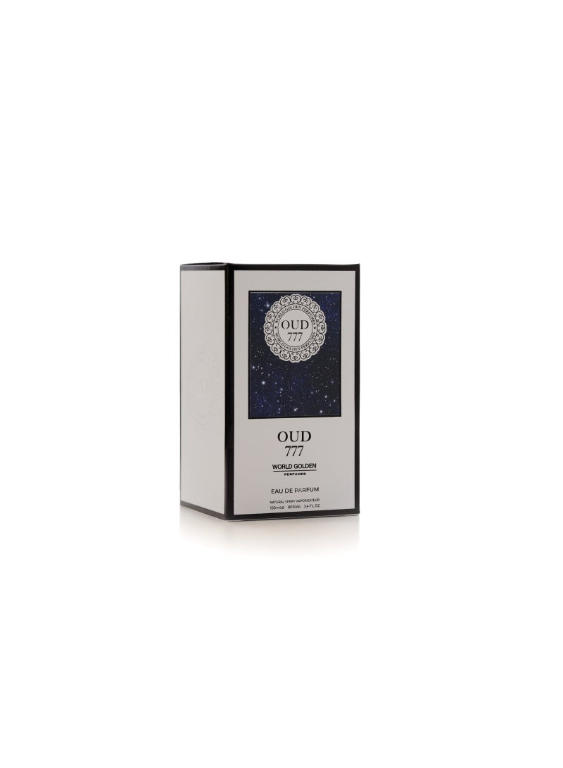 WORLD GOLDEN PERFUMES Oud 777 Eau De Parfum 100ml - Natural Spray