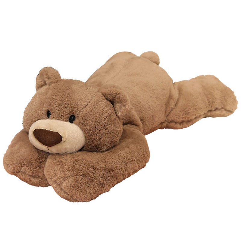 Hronsa Weighted Stuffed Animals Weighted Bear Stuffed Animal Toy Cute Brown Bear Plush Pillow for Adults Boys Girls 118in - Image 3