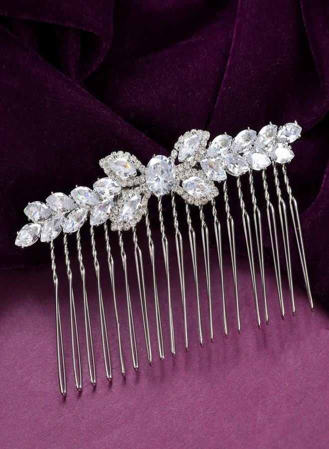 VOYLLA Royal Romance Noorie Comb Pin Hair Accessories|Comb Pin Hair Accessories For Women|Women Hair Accessories|Gift For Women|American Diamond|Wedding|Cocktail|Love|Heart|Party|Valentine Gift - Image 3