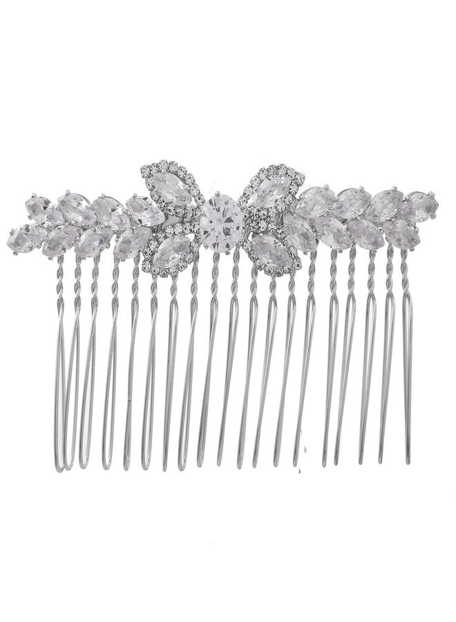 VOYLLA Royal Romance Noorie Comb Pin Hair Accessories|Comb Pin Hair Accessories For Women|Women Hair Accessories|Gift For Women|American Diamond|Wedding|Cocktail|Love|Heart|Party|Valentine Gift - Image 2