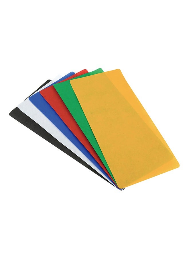 PULUZ 6 PCS PULUZ Collapsible Photography Studio Background, 6 Colors (Black, White, Red, Blue, Orange, Green), Size: 80cm x 40cm  - Image 1