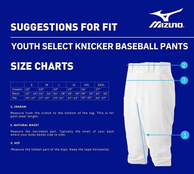 Mizuno Youth Select Short Baseball Pant - Grey - Image 5