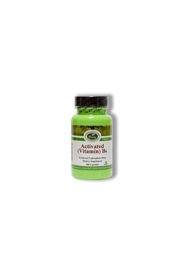 Daily Manufacturing -Activated Vitamin B6 |100 Veggie Capsules - Image 1