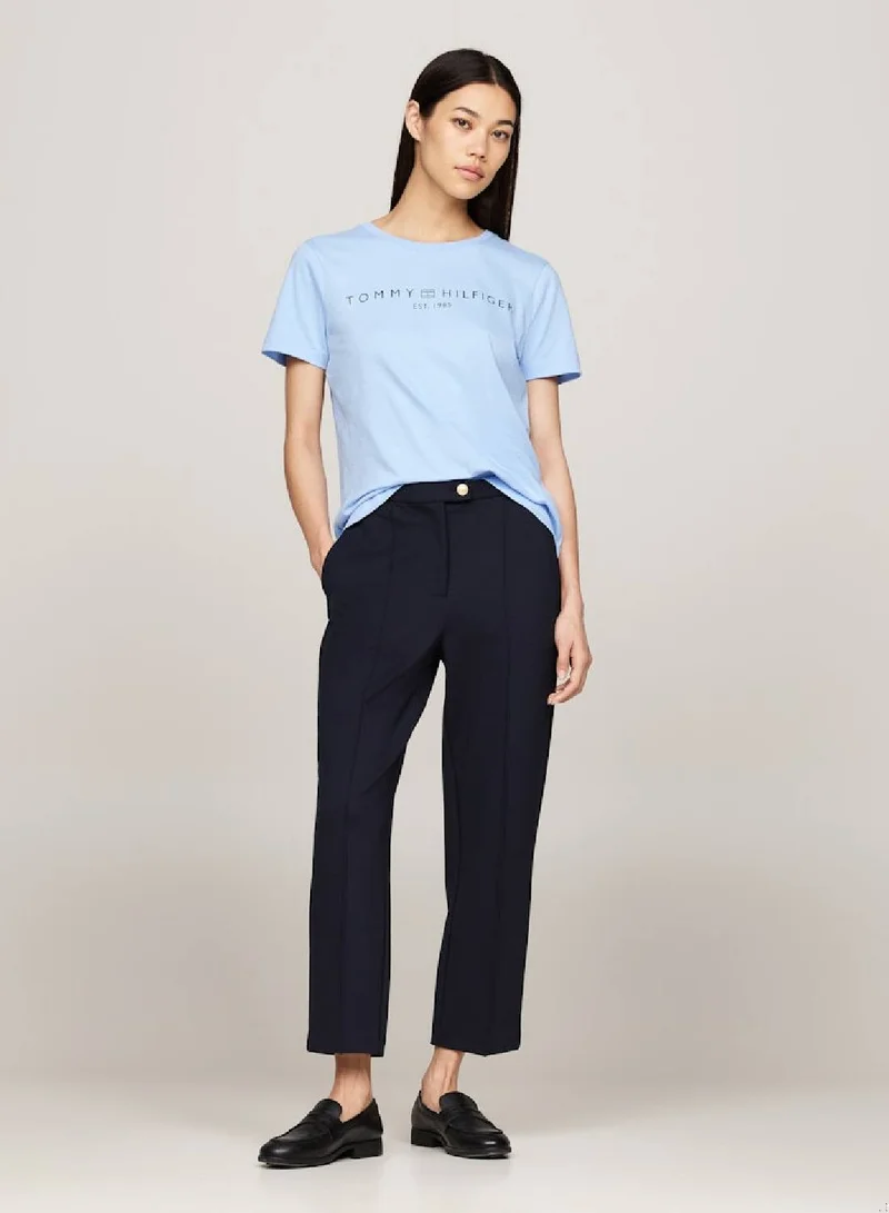 TOMMY HILFIGER Curve Signature Logo Flag  T-Shirt