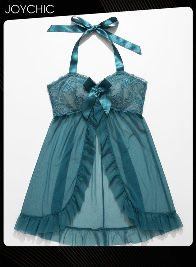 Joychic Comfortable and Breathable Lace Trim Suspender Nightdress for Women