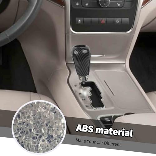Jimen Compatible with Jeep Grand Cherokee 2011-2013, 3PCS Gear Shifter Knob Cover Interior Trim Accessories (Carbon Fiber) - Image 4