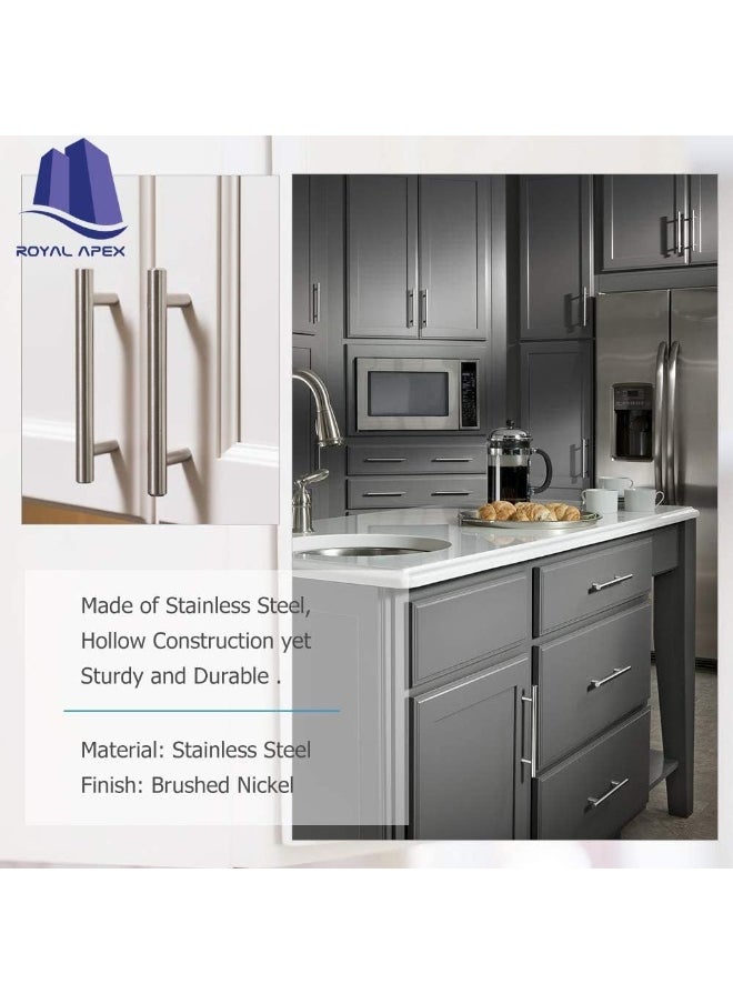 Royal Apex Royal Apex Stainless Steel Kitchen Cabinet Drawer T-Bar Cabinet & Furniture Pull Cabinet Door Handles and Pulls Cabinet Knobs Brushed Nickel  - Image 5