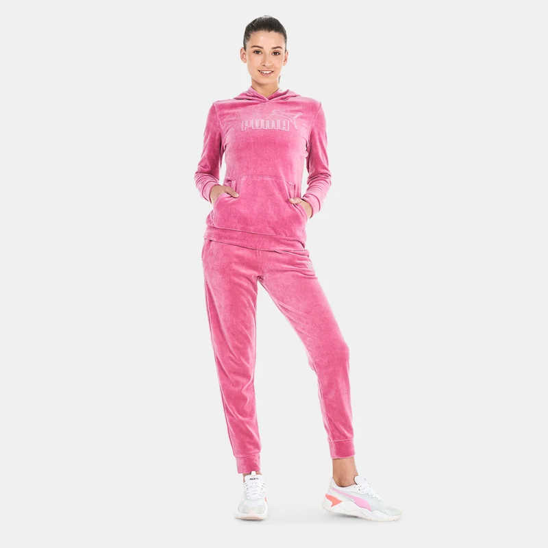 PUMA Women's Essentials+ Velour Hoodie