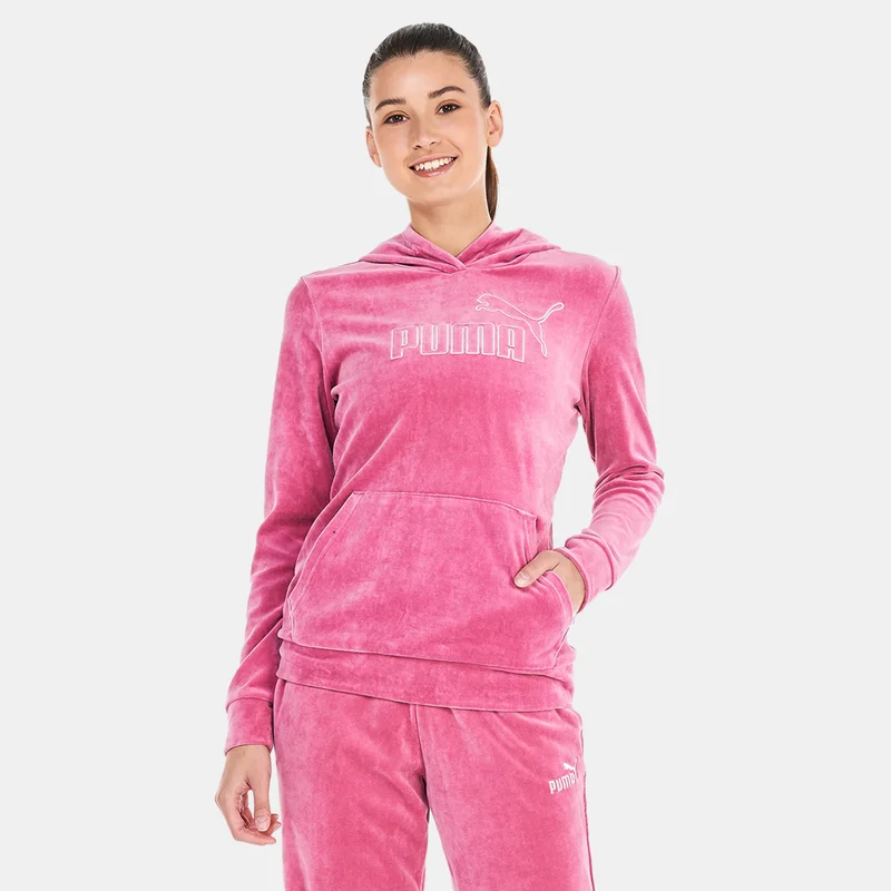 PUMA Women's Essentials+ Velour Hoodie