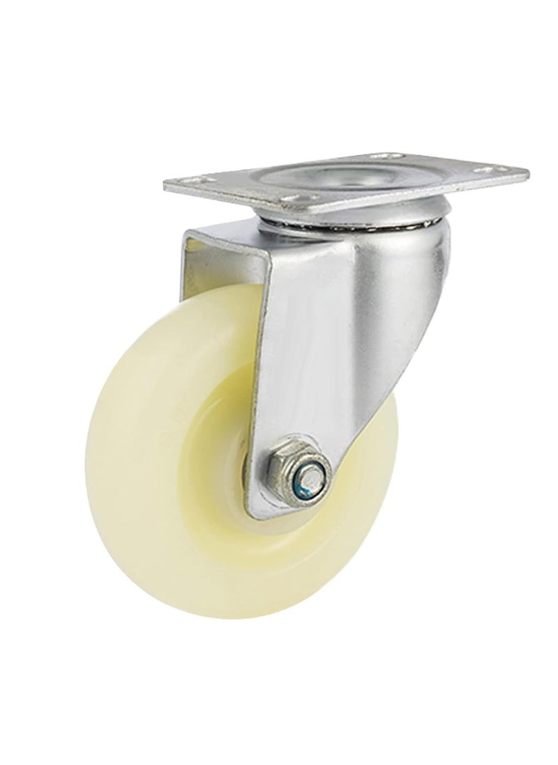 THOISEWELT THOISEWELT 4 In Swivel Caster Wheel For Furniture Industrial Trolley Plate Heavy Duty Bearing Material PU Alloy Steel  - Image 5