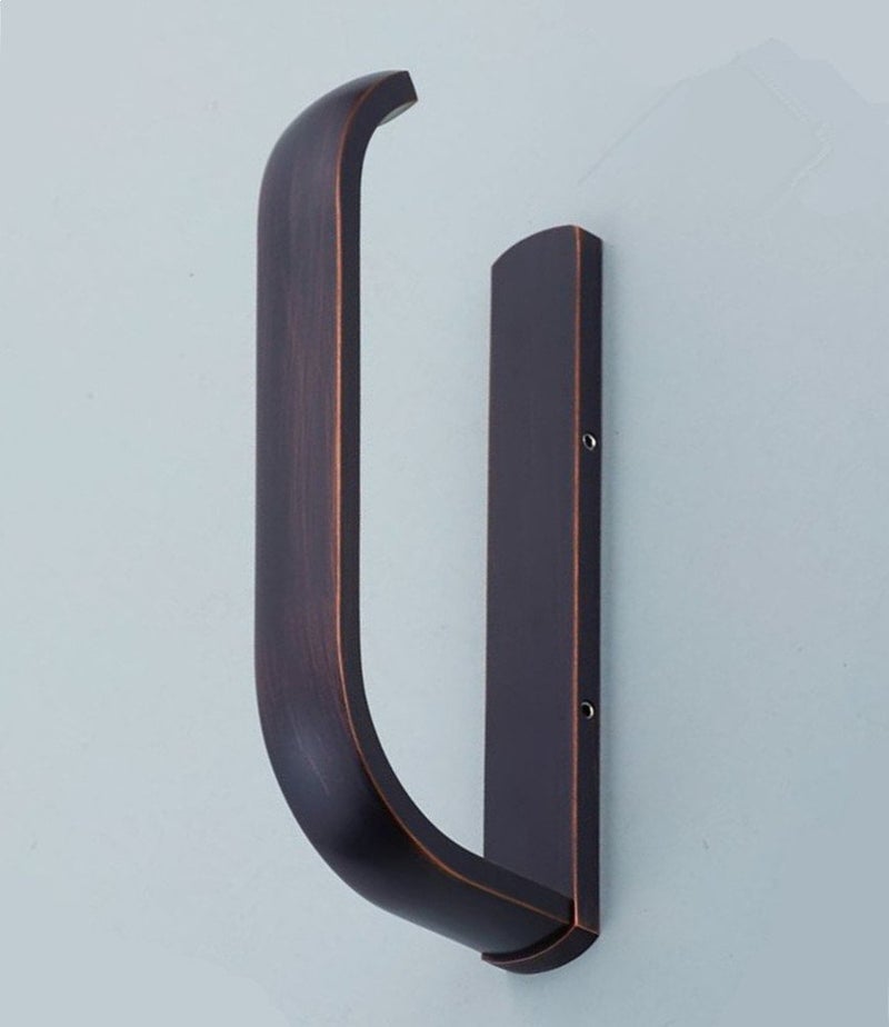 ELLO&ALLO Oil Rubbed Bronze Toilet Paper Holder Bathroom Accessories Wall-Mounted, Rust Protection - Image 2