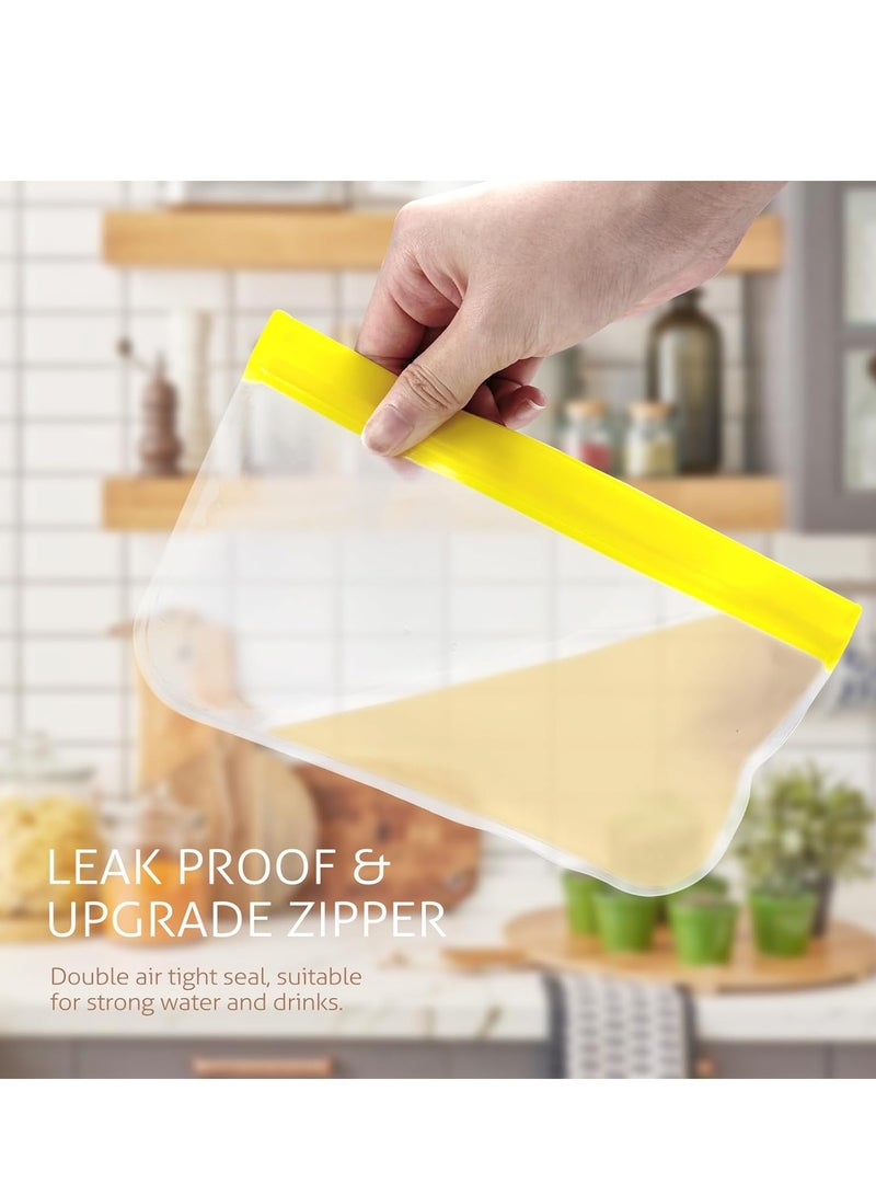 general Reusable Food Storage Bags Stand Up, 10 Packs of Leak-Proof Reusable Frozen Lunch Bags with 3 Sizes for Marinate Meats, Sandwich, Snack, Cereal, Travel Item - Image 2