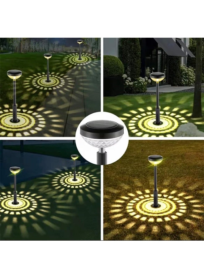 JCB CHIC أضواء الحدائق الشمسية 6 عبوات RGB متغيرة الألوان RGB مصباح ساطع للممر الشمسي في الحديقة ， مصابيح حديقة شمسية مقاومة للماء IP67، مصباح شمسي أوتوماتيكي للحديقة، الممر، الفناء، الممشى، الحديقة المنزلية - Image 5