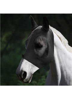 Generic Flexible Mesh Equine Face Cover Black 