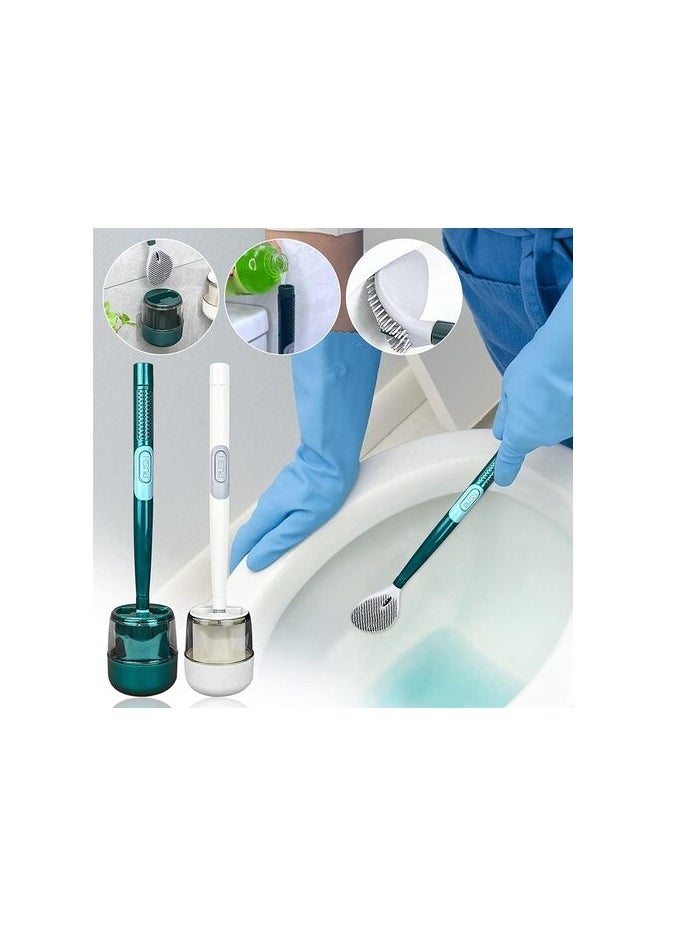 AtrauX Atraux Wall-Mounted Silicone Toilet Brush Storage And Holder Set, Cleaning Tool For Bathroom, Assorted Colors  - Image 2