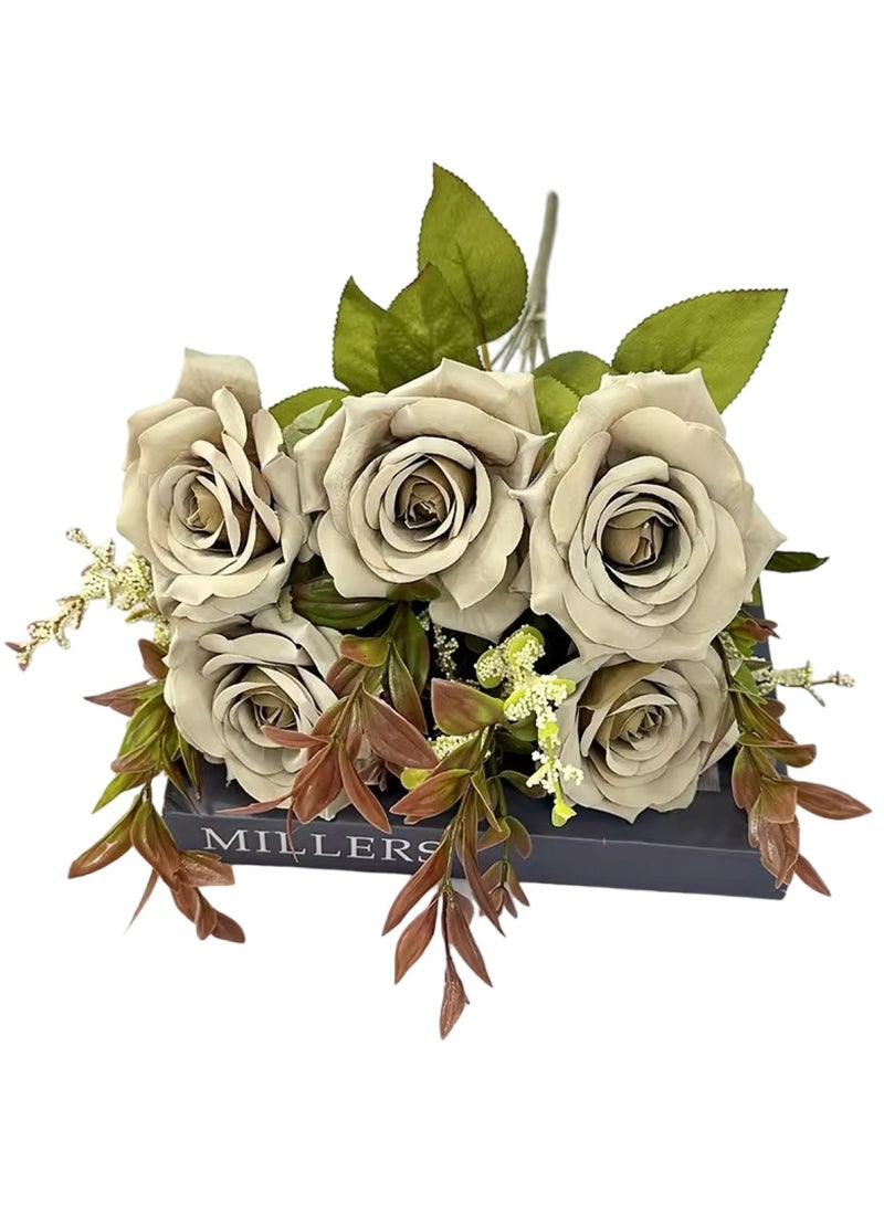Huitich Artificial Flower Decor for Home, Parties, and Weddings Coffee  - Image 1