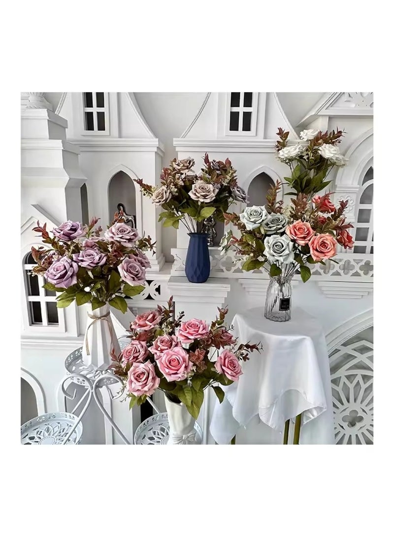 Huitich Artificial Flower Decor for Home, Parties, and Weddings Coffee  - Image 3
