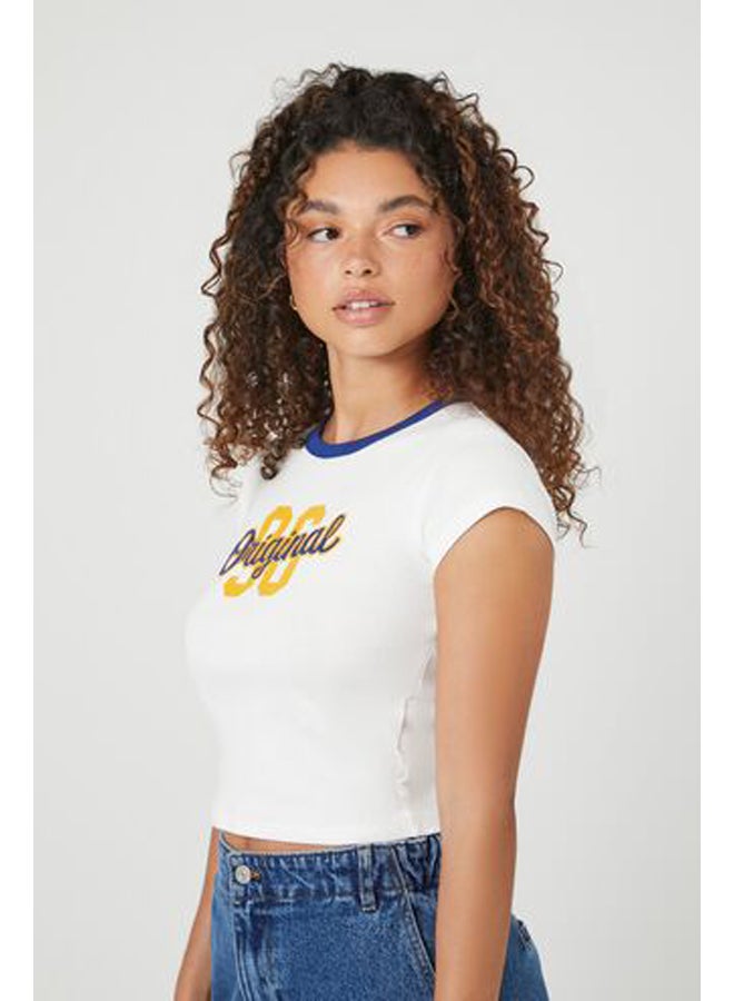 FOREVER 21 Ribbed Knit Original 96 Cropped Tee - Image 3