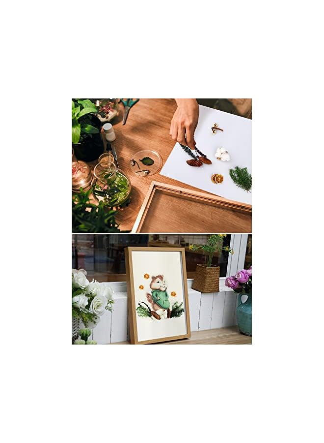 The Bros 2 Boxes Natural Dry Flower&Leaves Plant Stem Bunch for DIY Crafts Photo Props,Dried Embossing Flower Bundles for Wedding Home PartyDecor - Image 4