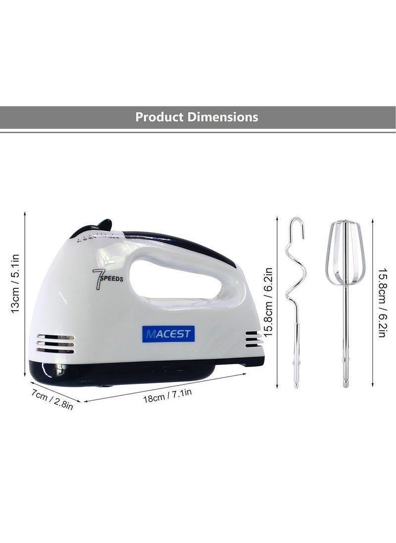 MACEST 7 Speed Electric Hand Mixer with Ergonomic Design and Precision Control