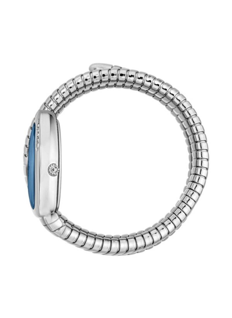 Just Cavalli - Women's Vezzoso Silver Blue Analog Quartz Stainless Steel Watch JC1L230M0025 - Image 1