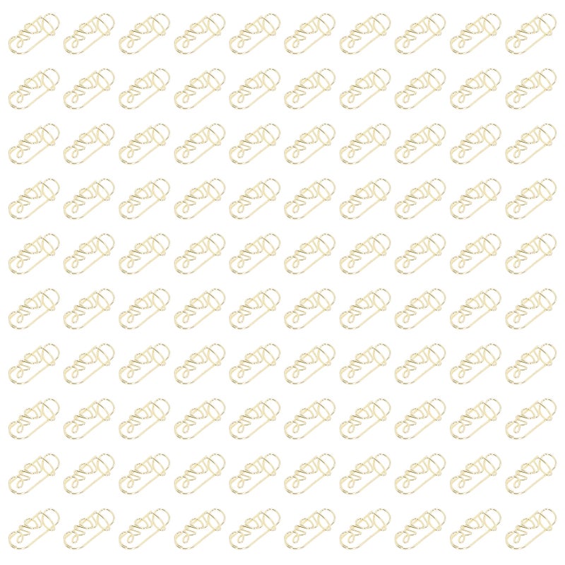 Heart Shaped Paper Clips: 100-Pack Metal Construction - Rust-Resistant Electroplated Finish Portable Cute Paper Clips for Home Office Desk Organization & Daily Document Sorting - Image 3