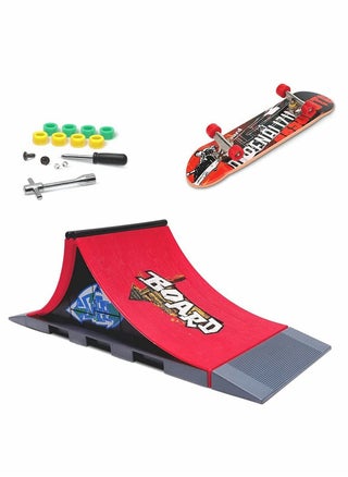 Finger Skateboard Ramp Set, Comes With 1 x Finger Skateboard With And Spare Tool Set, Interactive Tabletop Freestyle Skate Game (The Free Skateboard Pattern Is Random, Scene A） - pzsku/ZDF6F9A103FAE6C7ECDA4Z/45/_/1657510019/599681c6-ef22-4c48-80e6-38c56304e38e