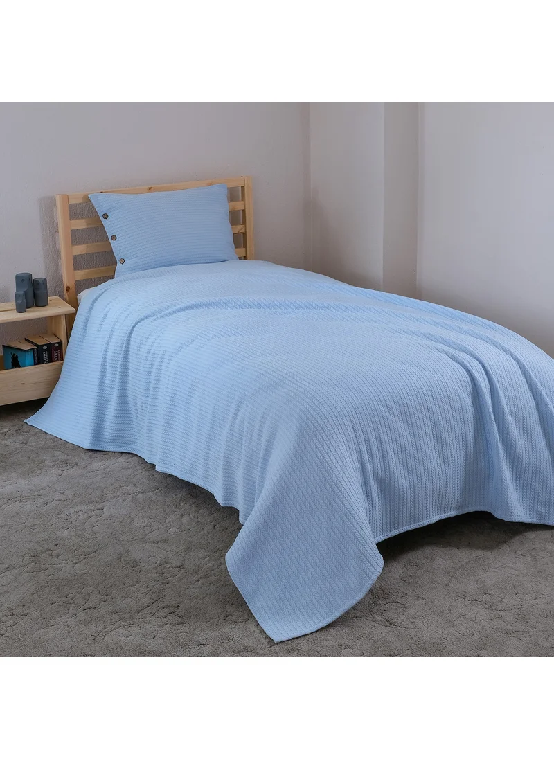 Meyn Collection Multi-Purpose Children's Room Single Pique Bedspread and Pillowcase