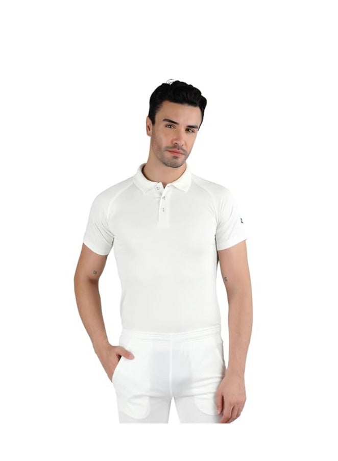 DSC Half Sleeve Polyester Cricket T-Shirt for Mens Micro-light Performance Polyester improves players' range - Image 1